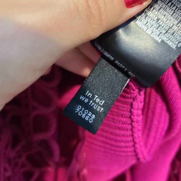 Ted Baker Womens Dress Lace Trim Party Birthday Size 5 10 US Ellijo Wedding - Picture 12 of 12